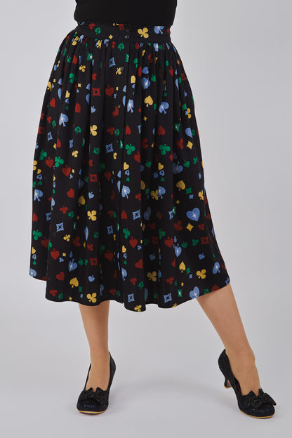 Marianna Polka Poker Swing Skirt