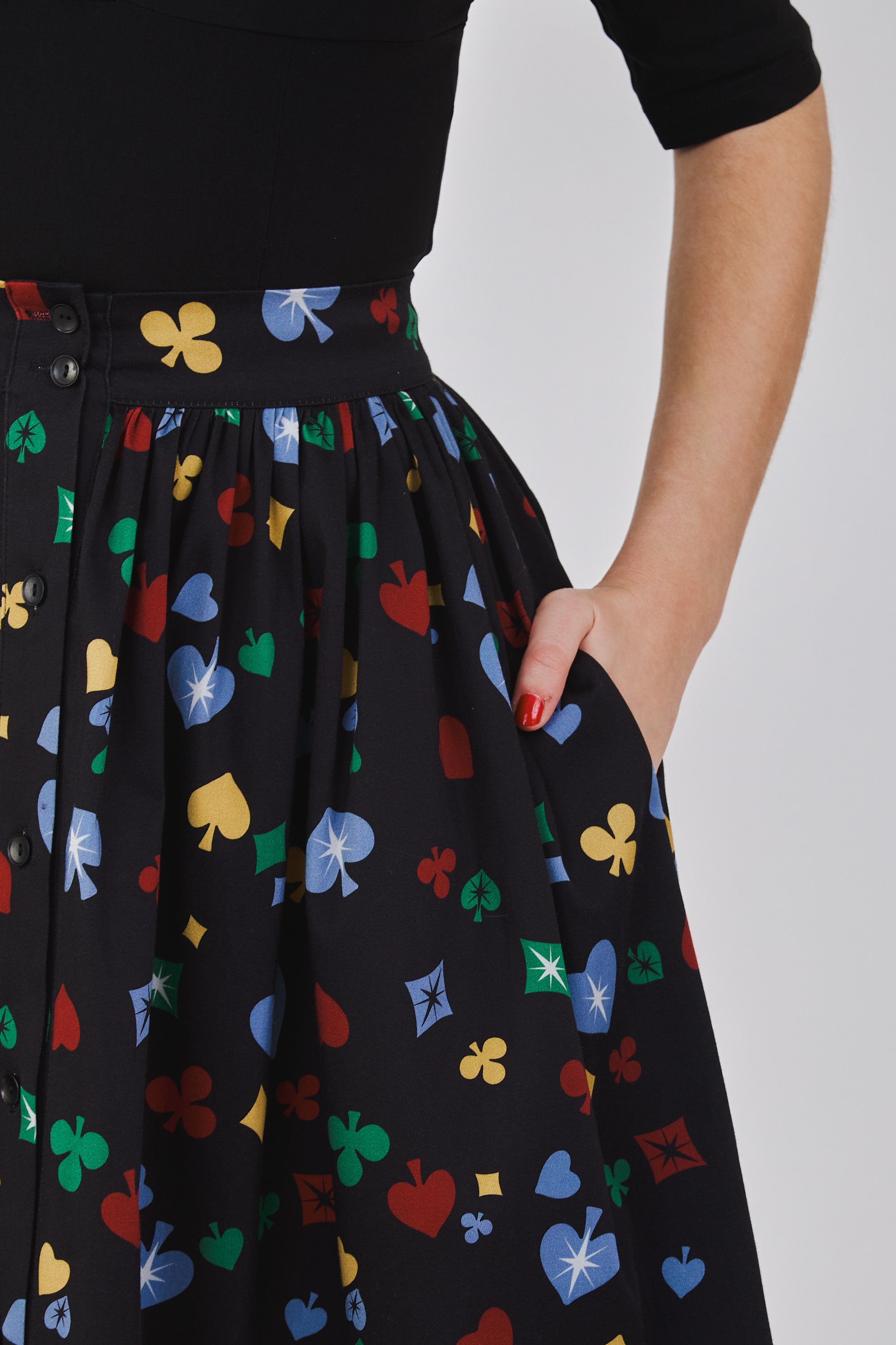 Marianna Polka Poker Swing Skirt