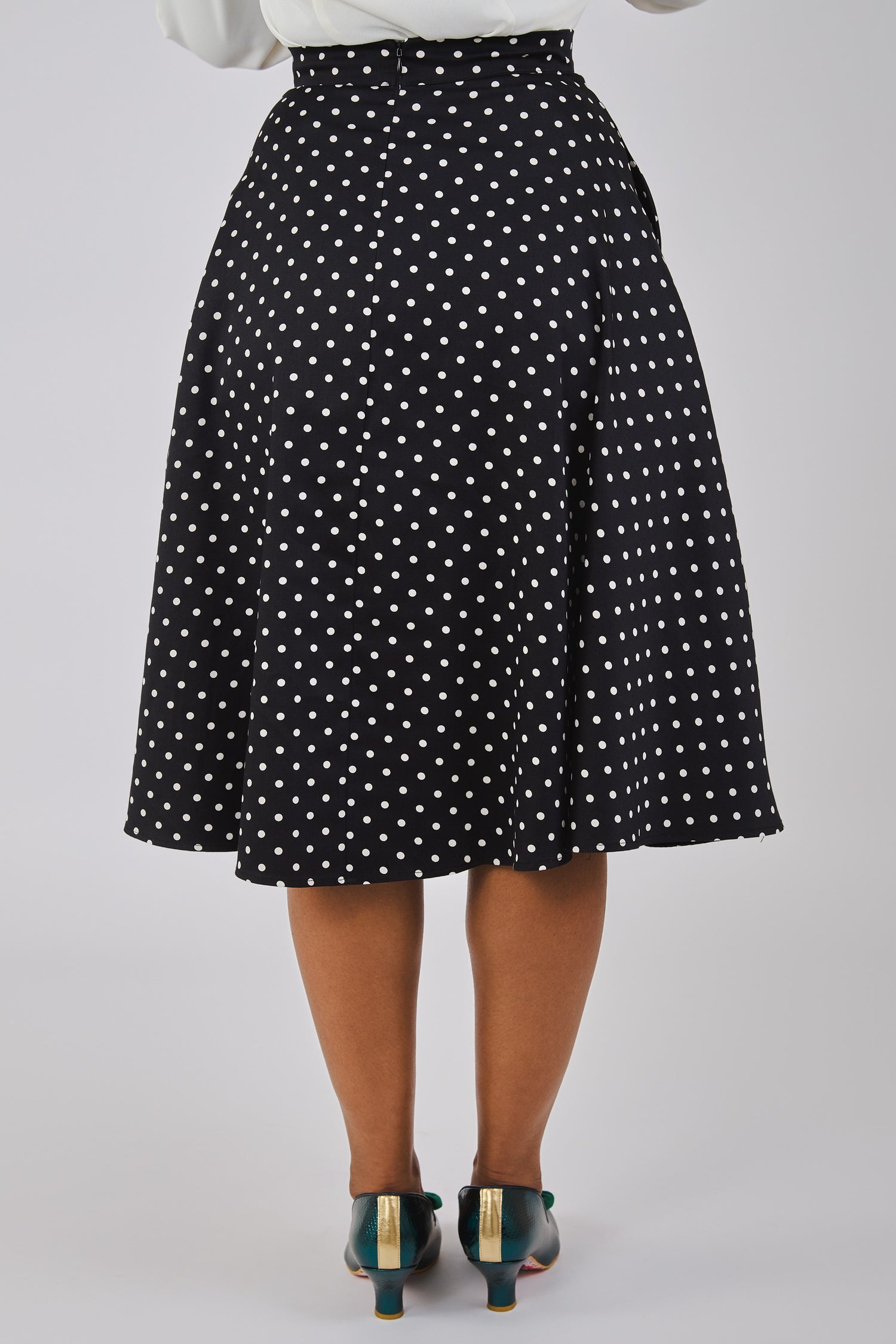 Milla Polka Dot Swing Skirt