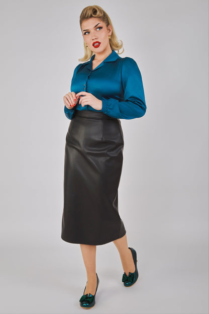 Rizzo Faux Leather PU Skirt