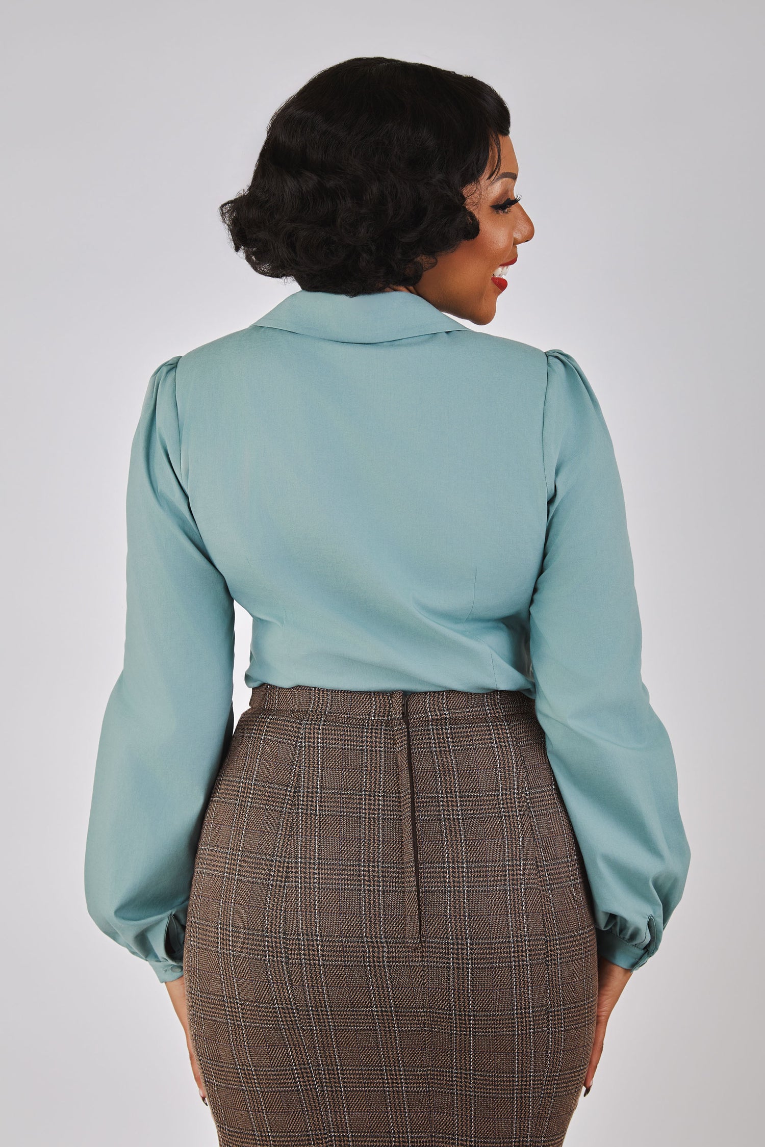 Jerry Teal Blouse