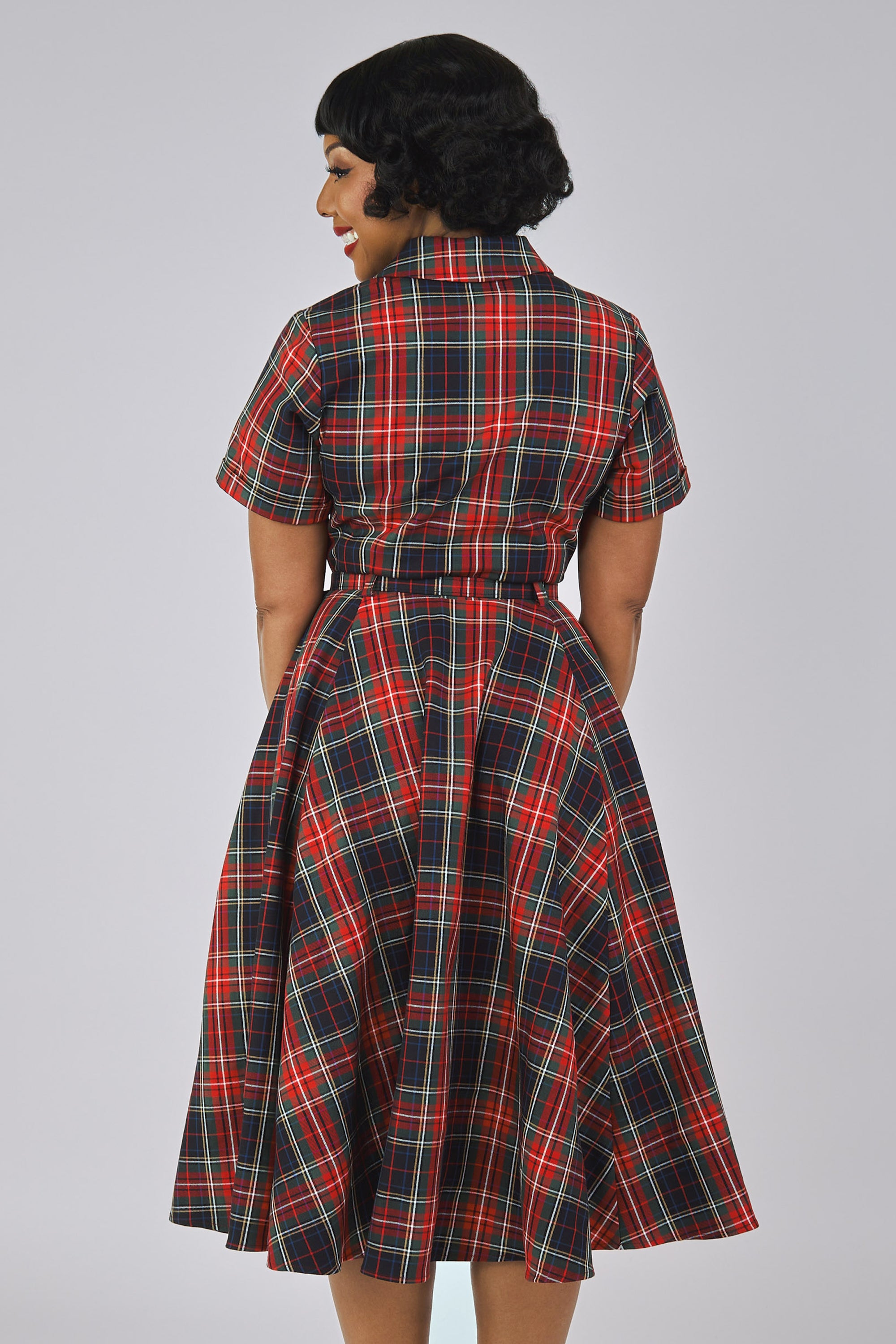 Caterina Classic Check Swing Dress