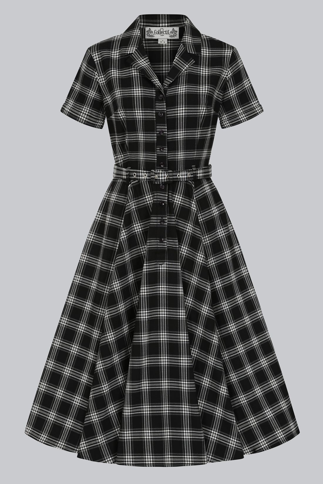 Caterina Ghost Check Swing Dress