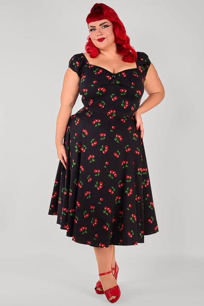 Dolores 50s Cherries Doll Dress