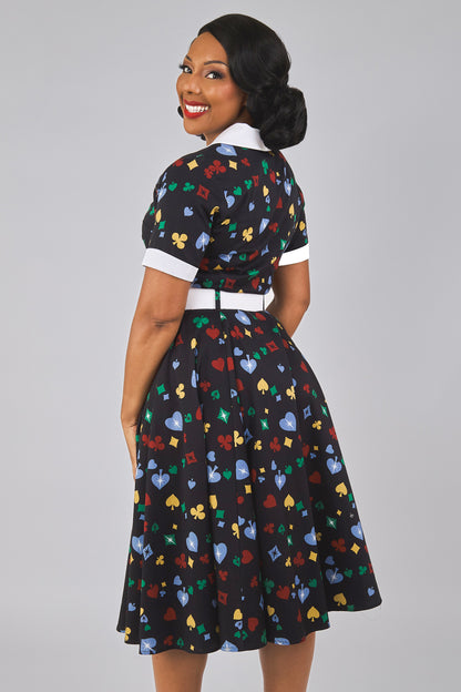 Taylor Polka Poker Swing Dress