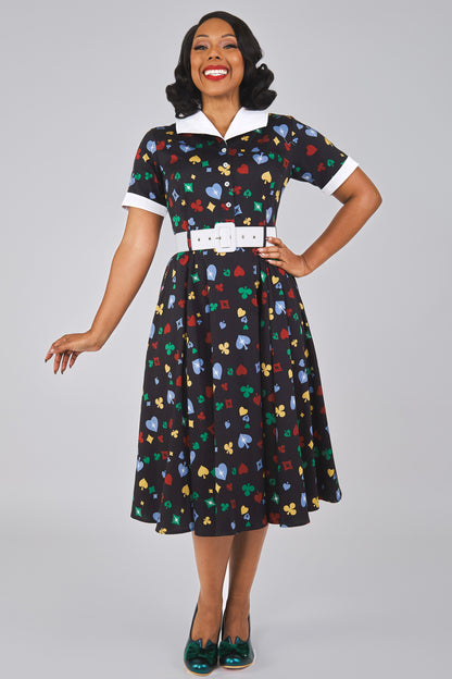 Taylor Polka Poker Swing Dress