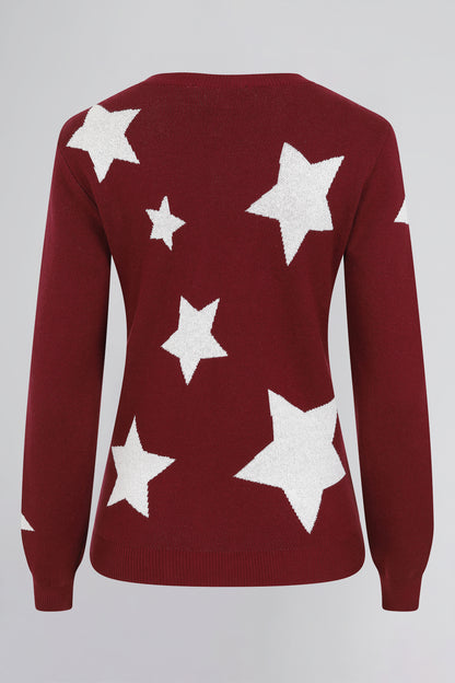 Sabrina Metallic Star Jumper