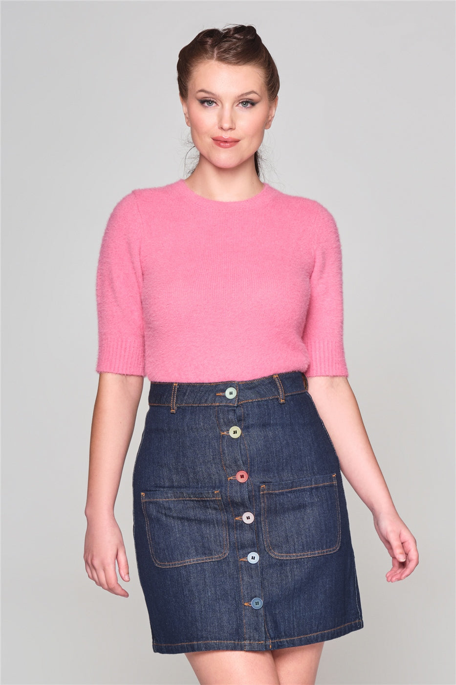 Anny Rainbow Dreamer Denim Skirt