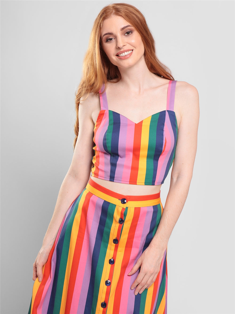 Fanny Rainbow Wishes Stripe Top