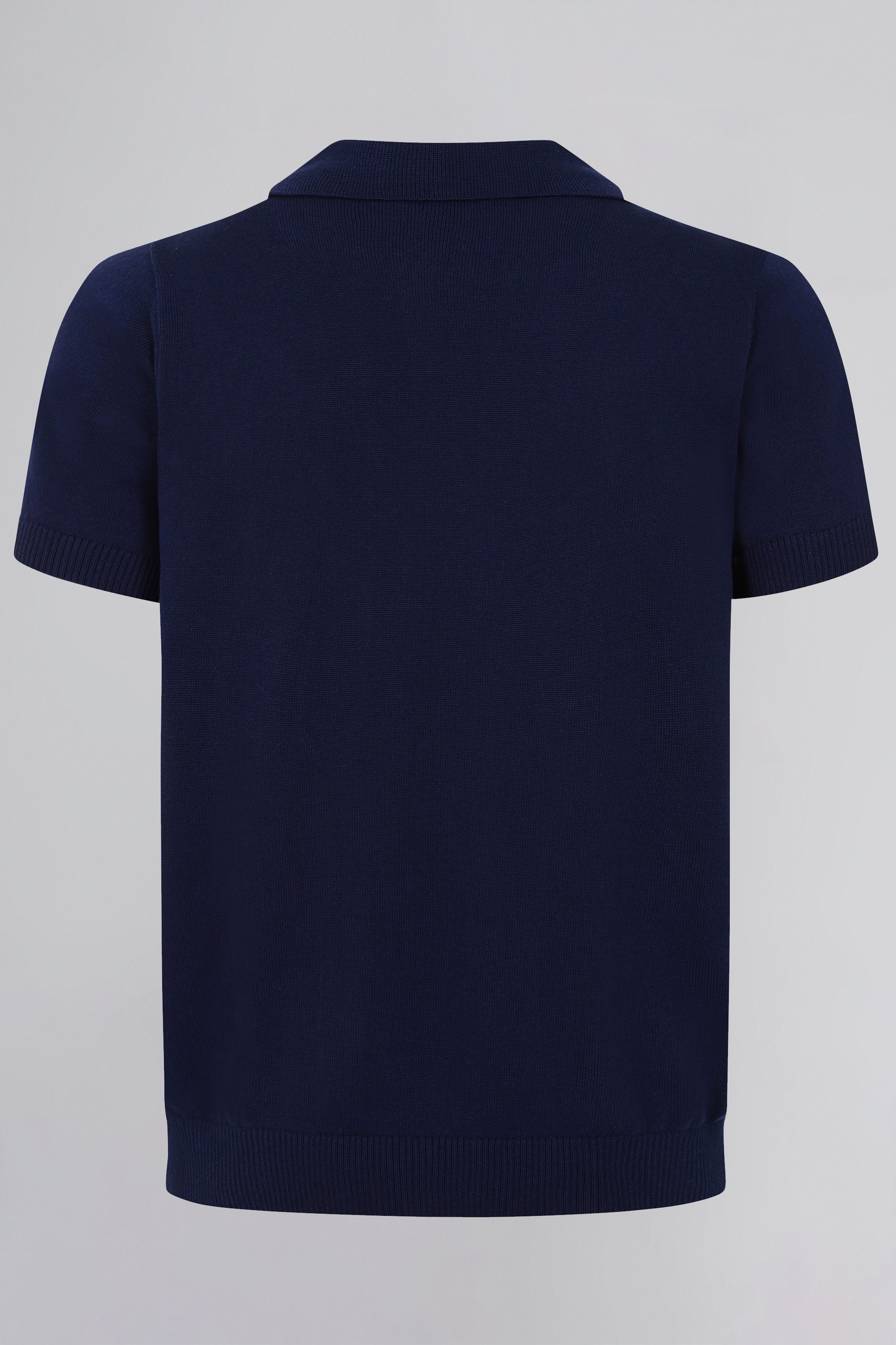 Pablo Plain Navy Knitted Polo