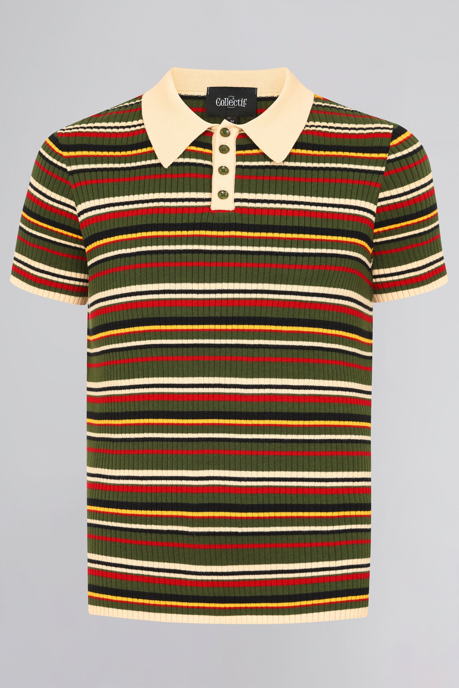 Pablo Striped Knitted Polo