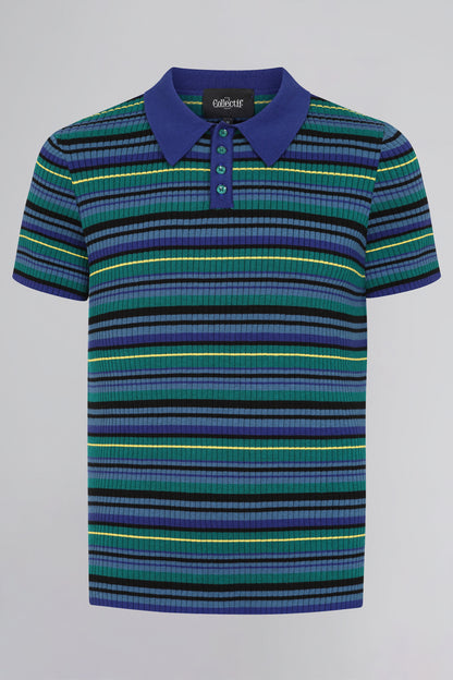 Pablo Striped Knitted Polo