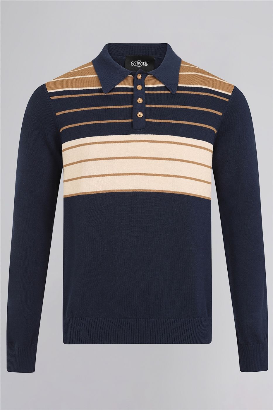 Jo Striped Polo Jumper