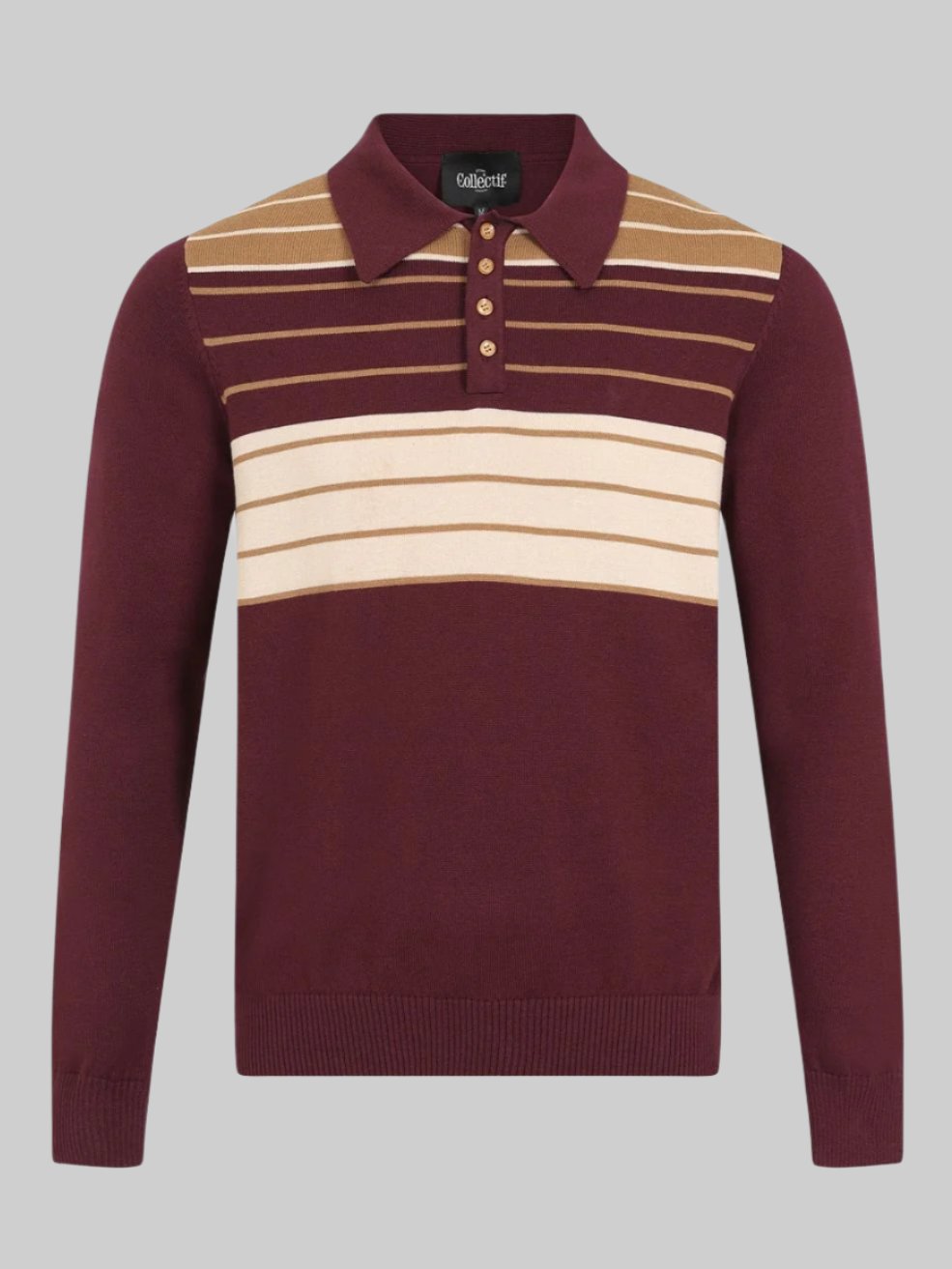 Jo Striped Polo Jumper