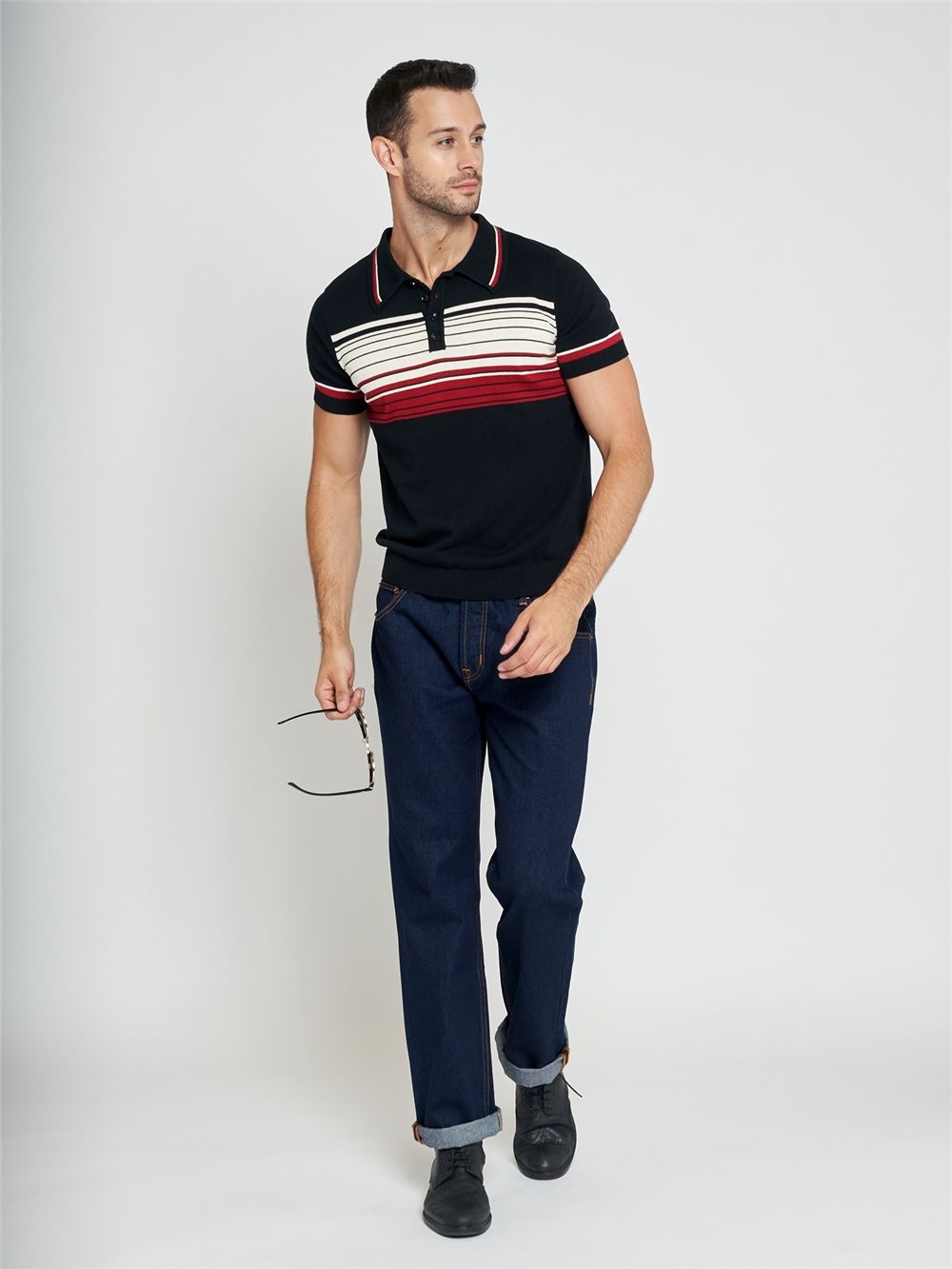 Peru Striped Polo Shirt