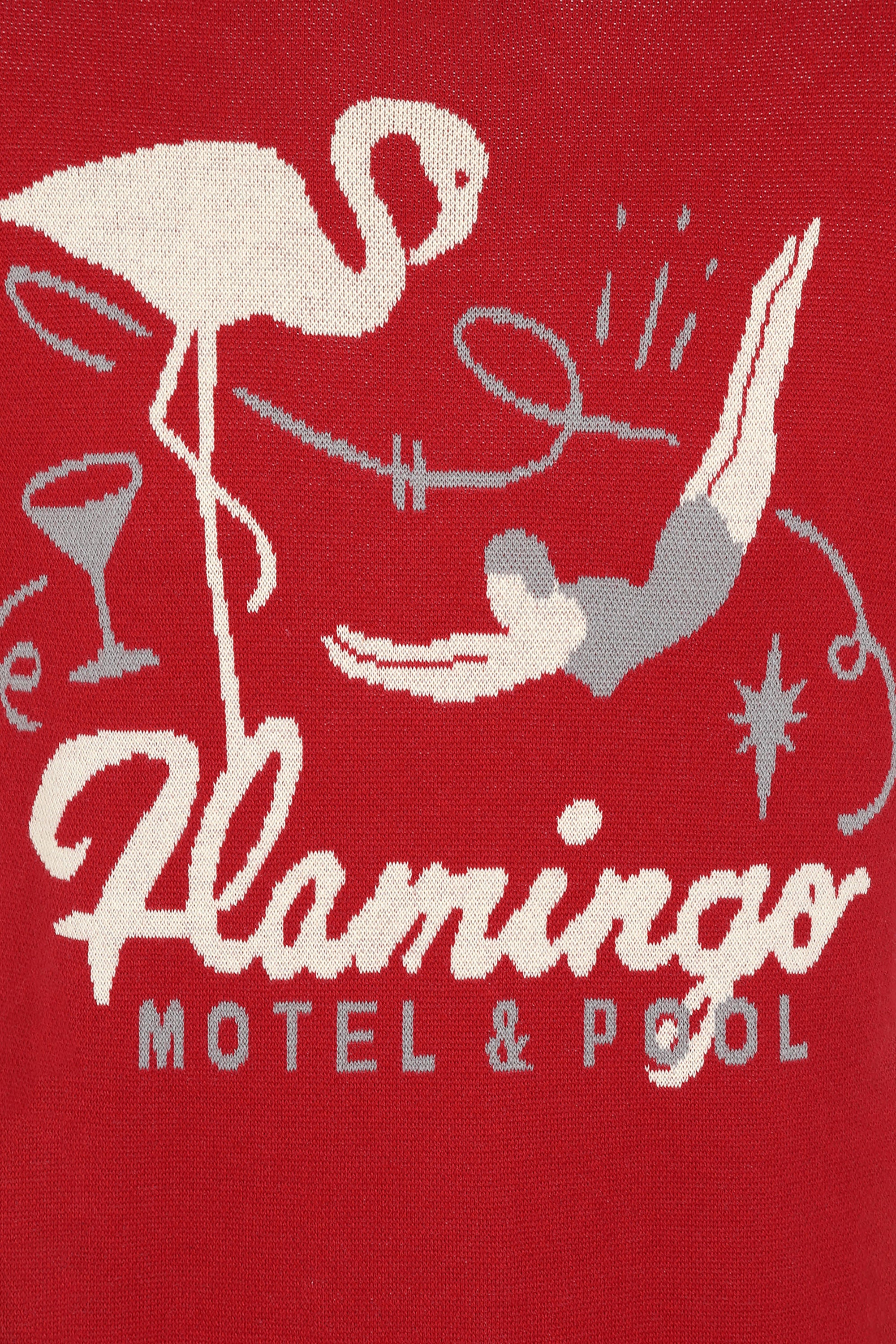 Scott Flamingo Motel Knitted Top