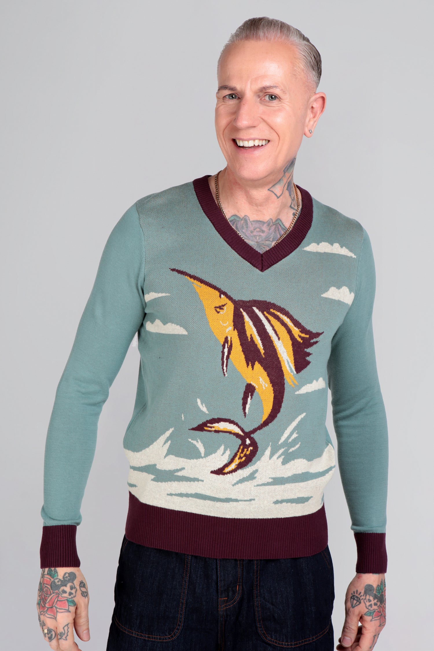 Mark Swordfish Knitted Jumper