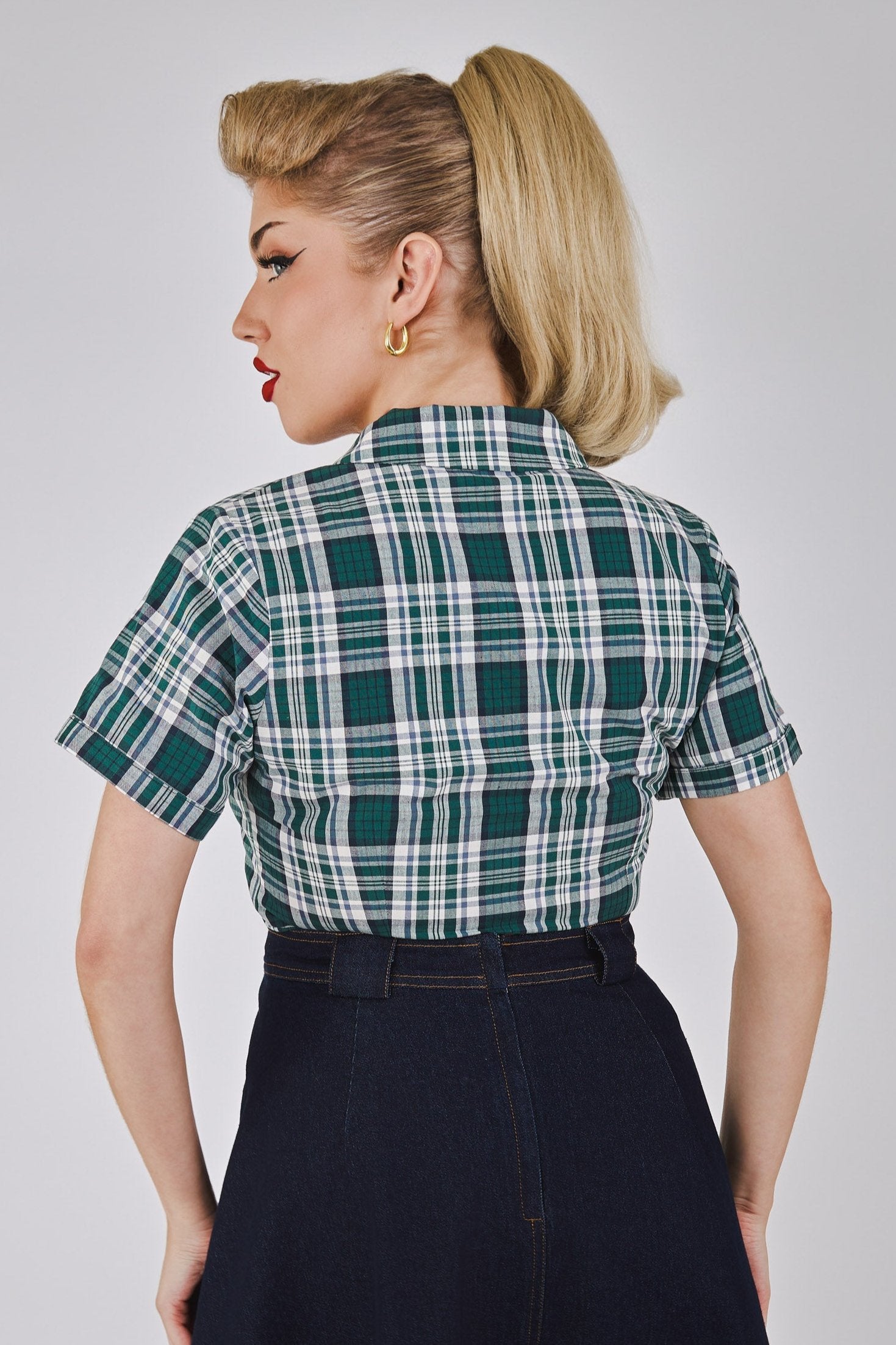 Caterina Emerald Check Shirt