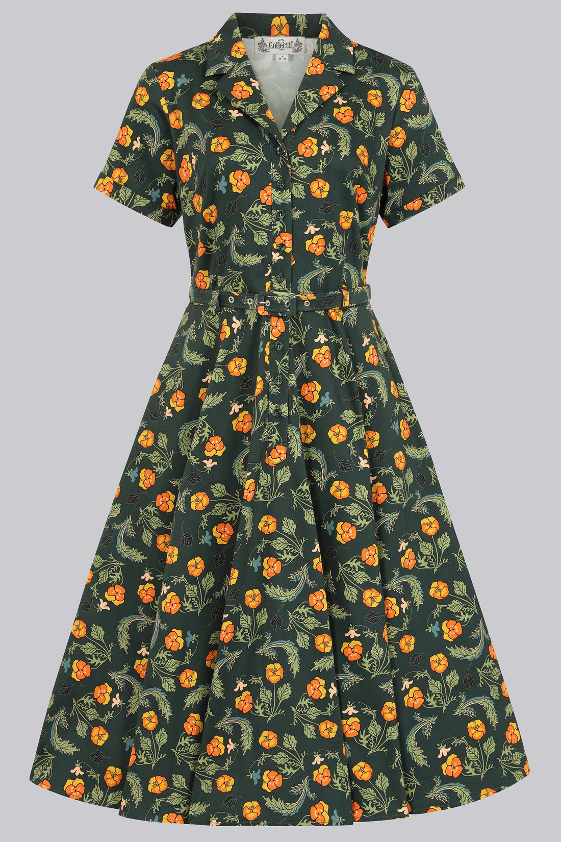 Caterina Pansies Swing Dress