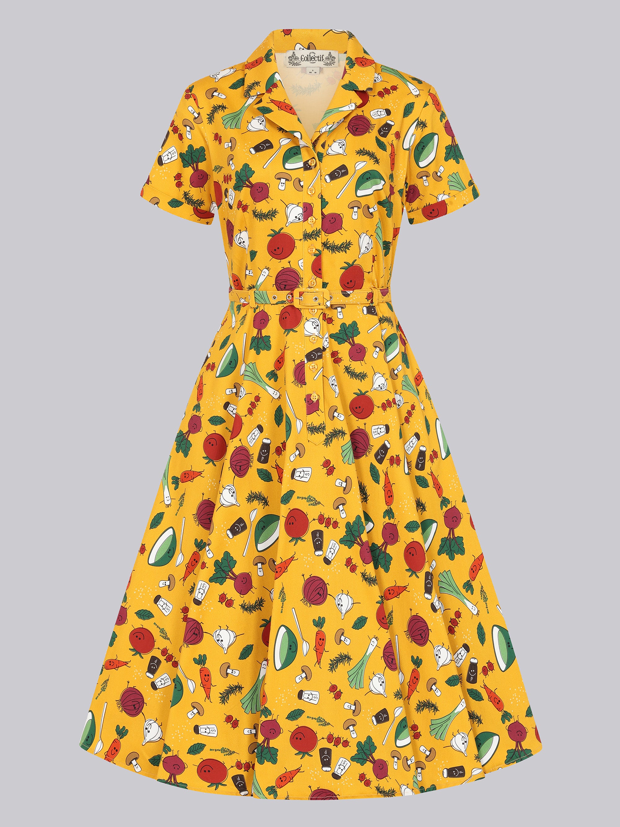 Caterina Veggie Party Swing Dress