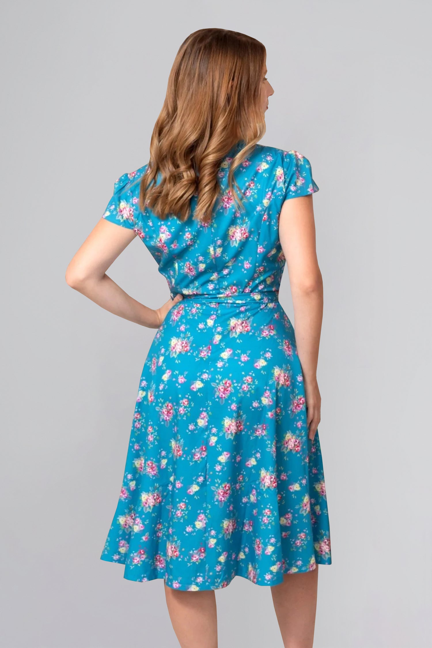 Dawn Rose Turquoise Dress