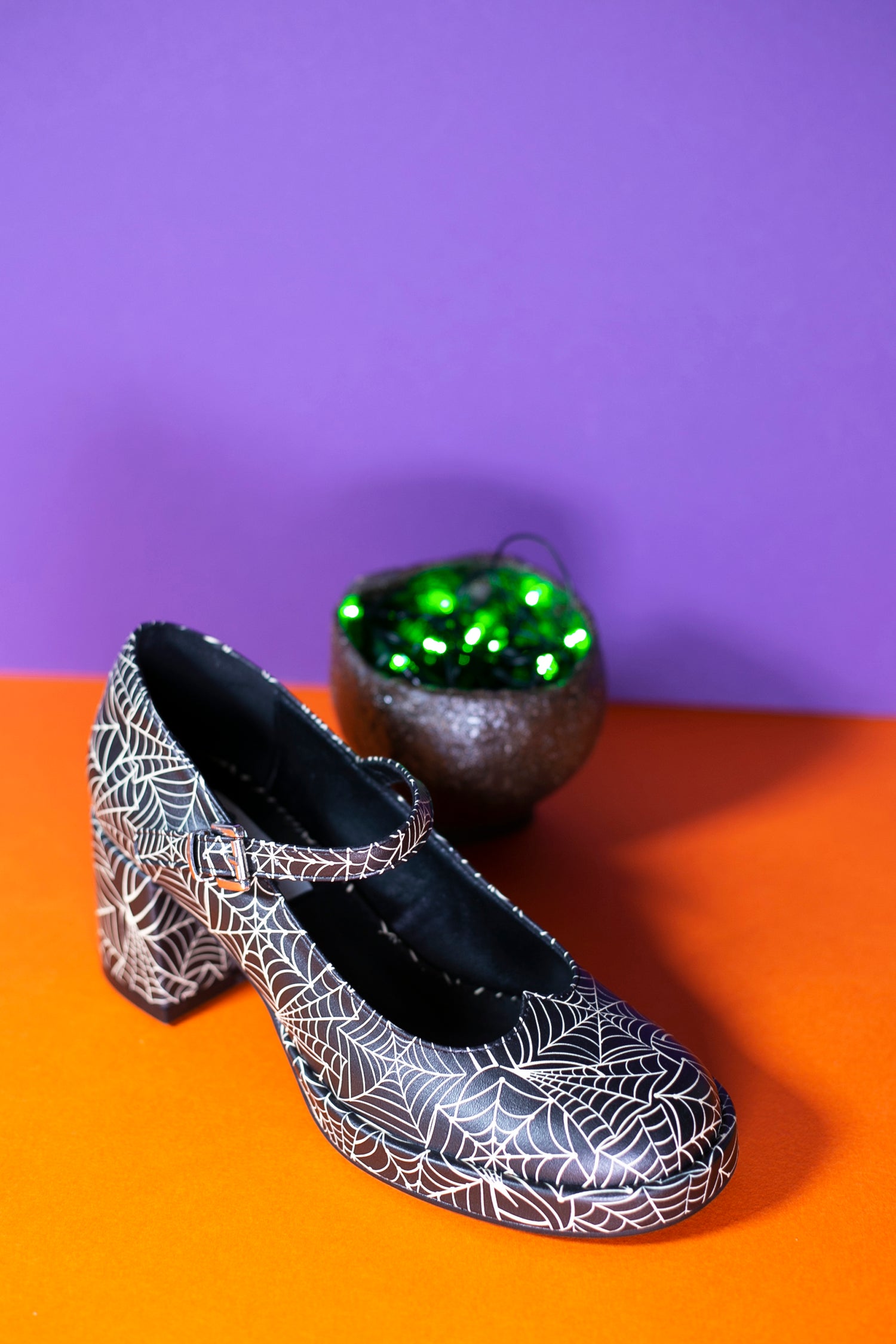 Sandy Jane Spiderweb Block Heel