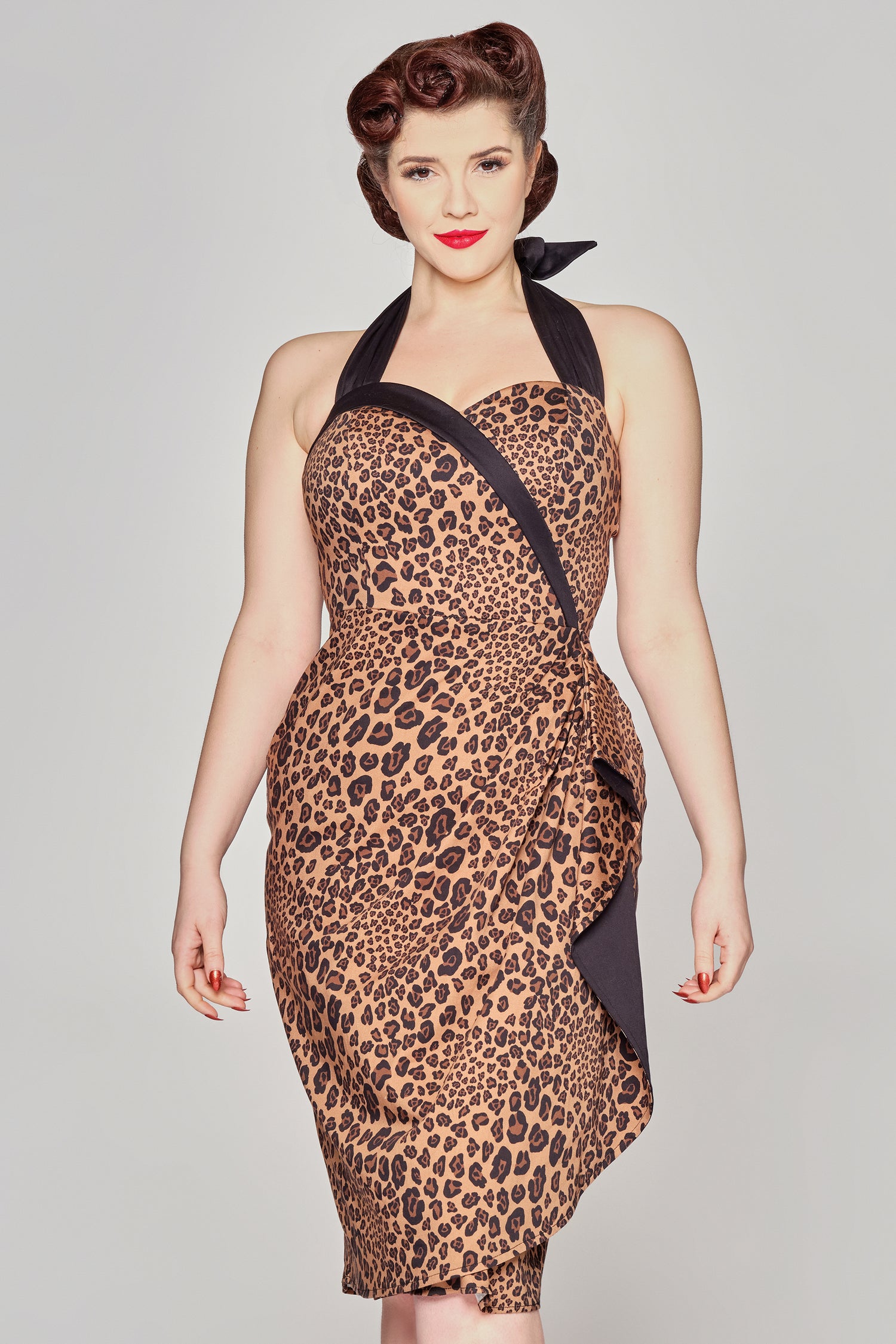 Lorna Leopard Print Pencil Dress