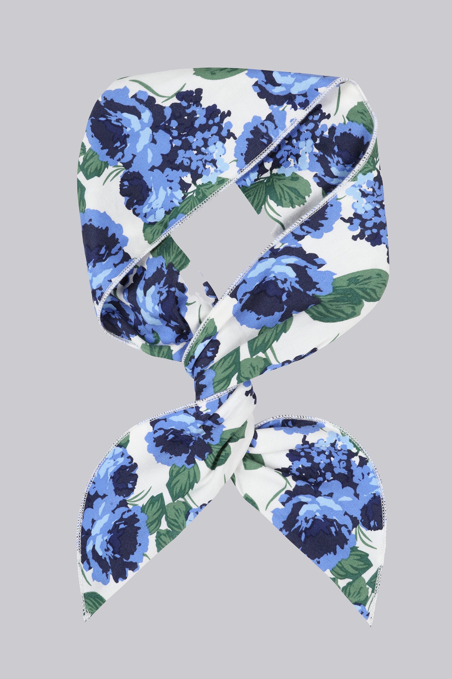 Margot Blue Rose Wired Bandana