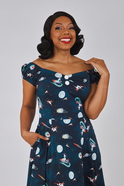 Dolores Space Pin Up Doll Dress