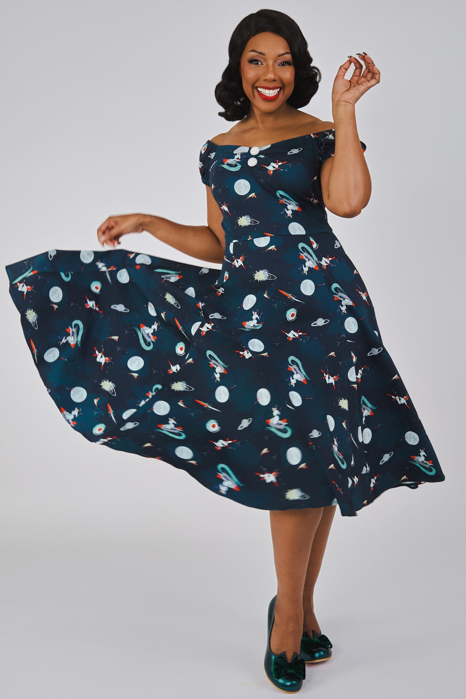 Dolores Space Pin Up Doll Dress