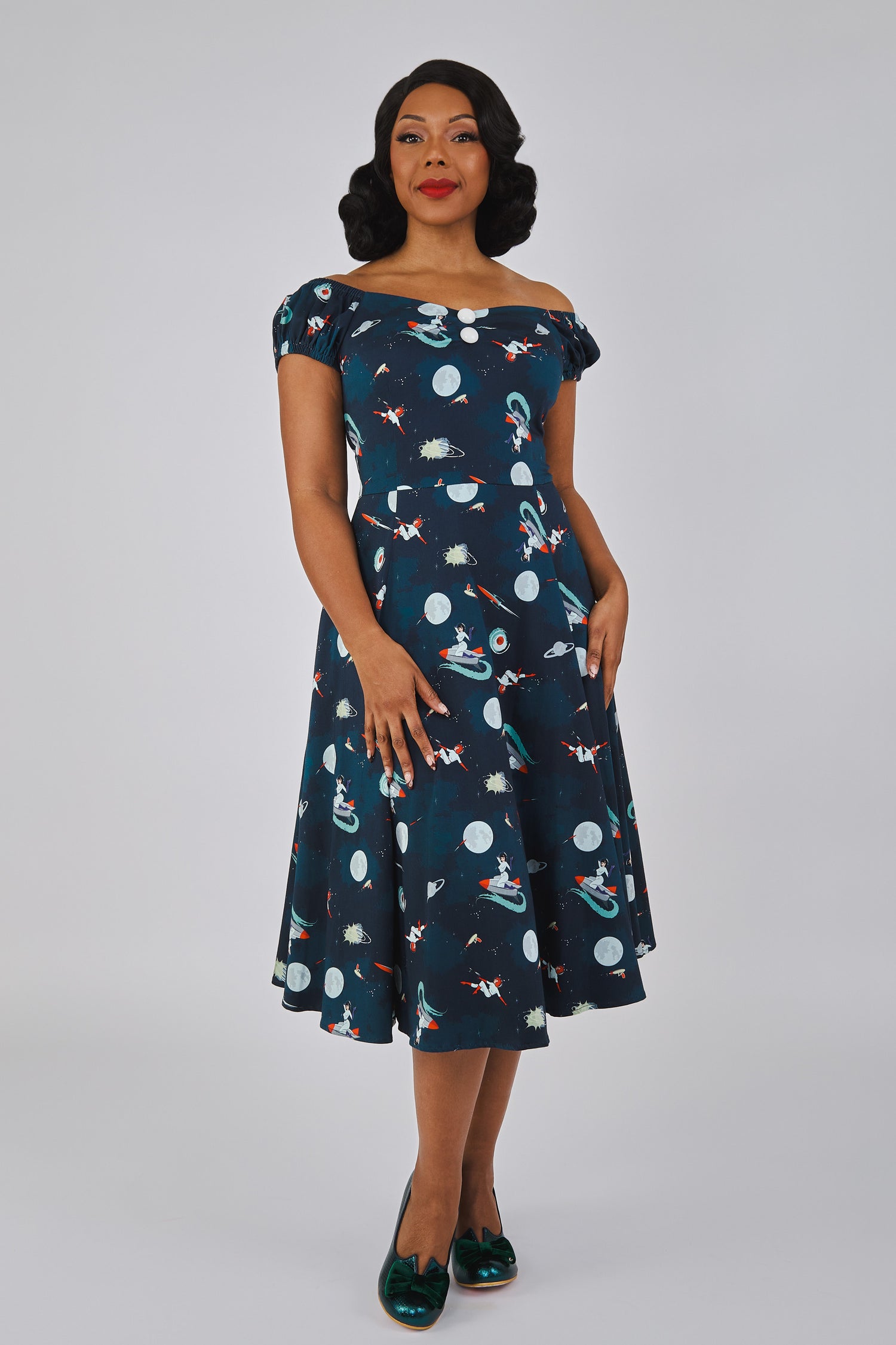 Dolores Space Pin Up Doll Dress