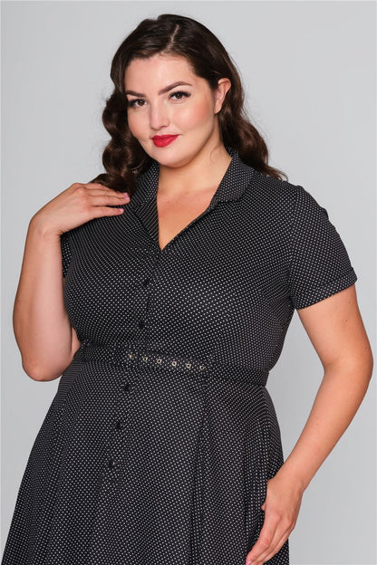 Caterina Mini Polka Dot Swing Dress