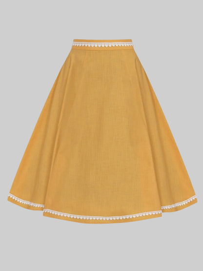 Matilde Heart Trim Swing Skirt