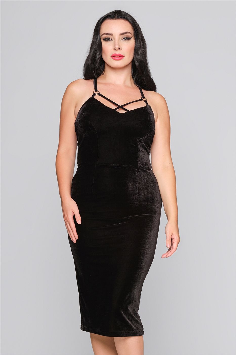 Dorcas Velvet Pencil Dress