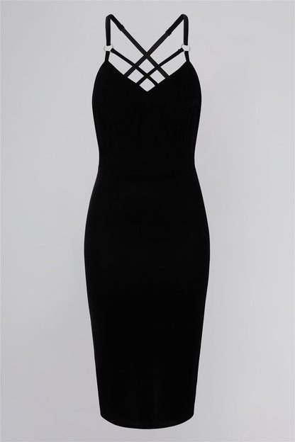 Dorcas Velvet Pencil Dress