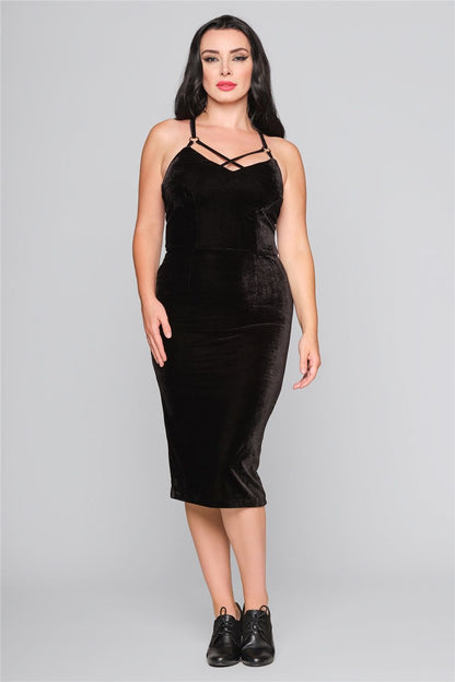 Dorcas Velvet Pencil Dress