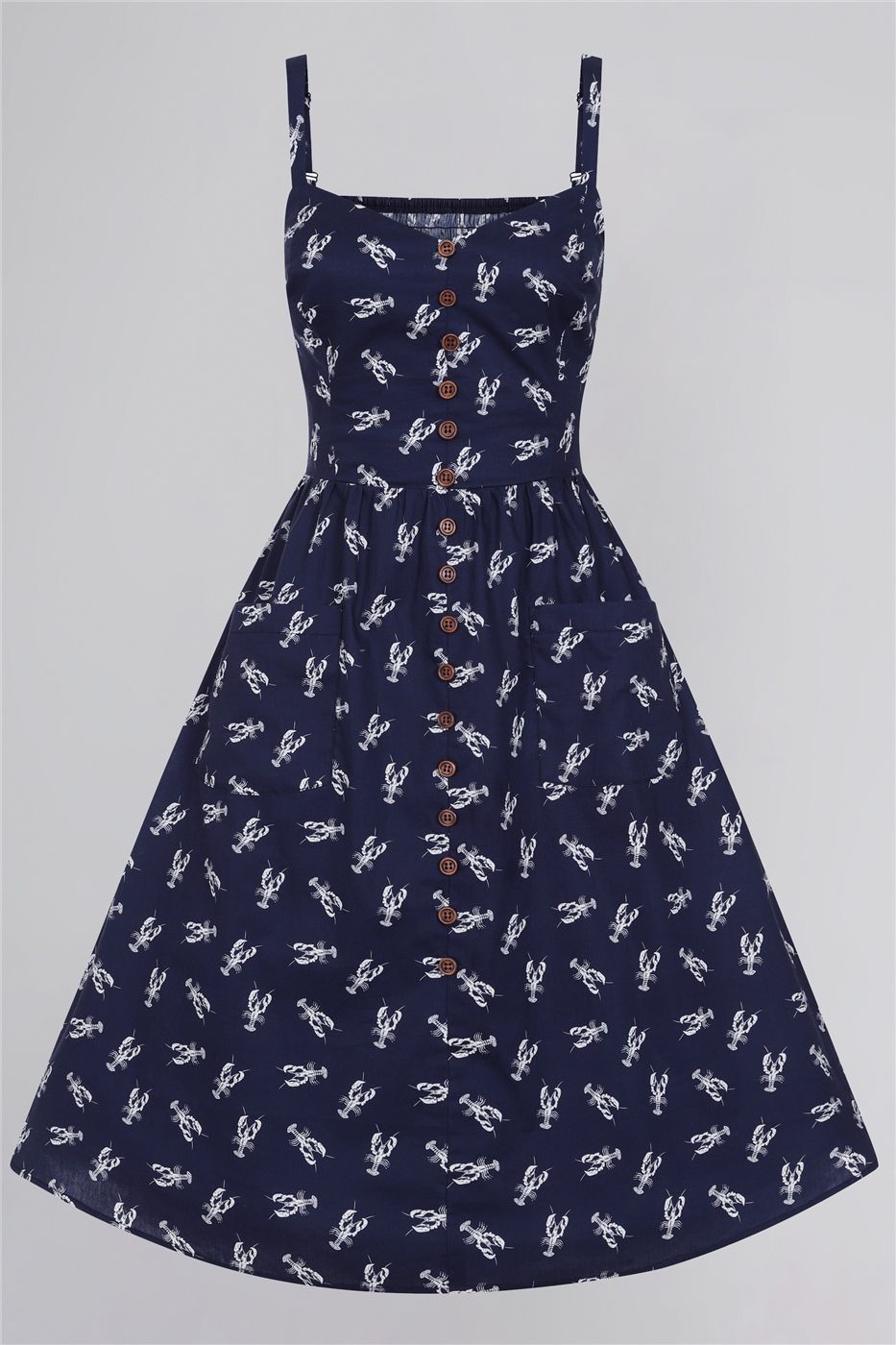 Kimberly Lobster Swing Dress