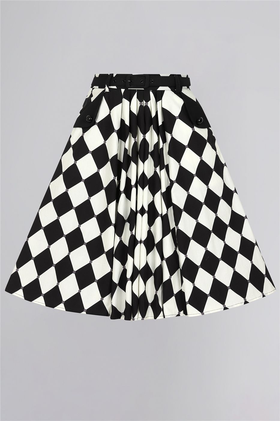 Dakota Diner Diamond Swing Skirt