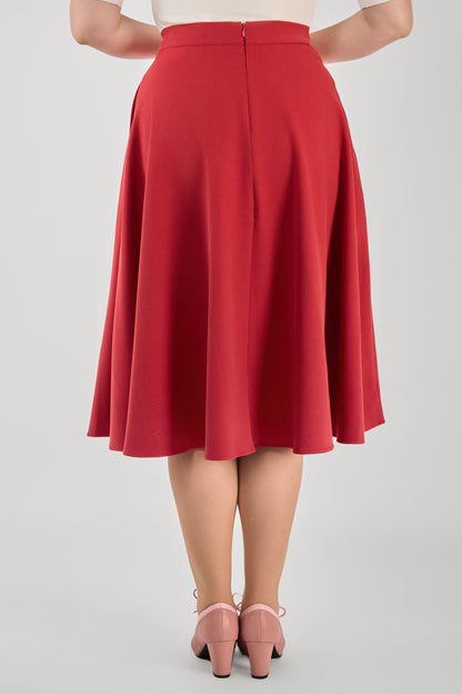 Milla Red Swing Skirt