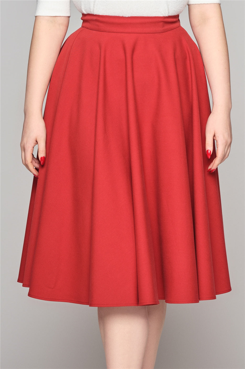 Milla Red Swing Skirt