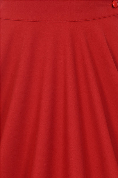 Milla Red Swing Skirt