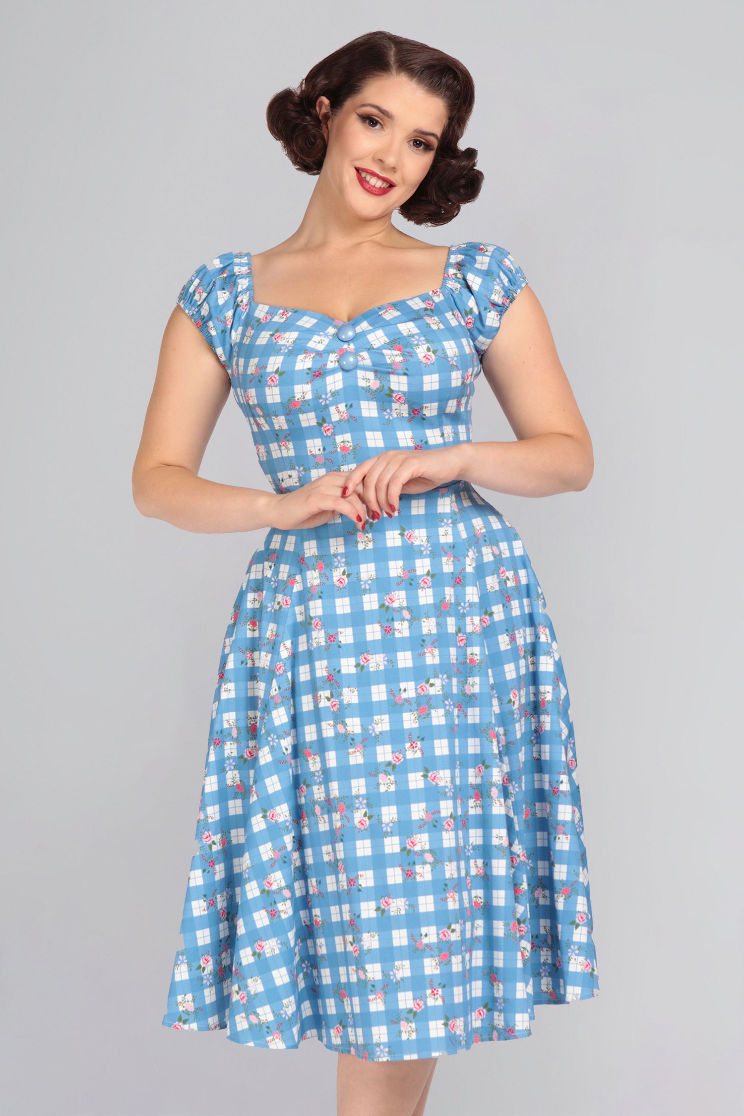 Dolores Gingham Garden Doll Dress