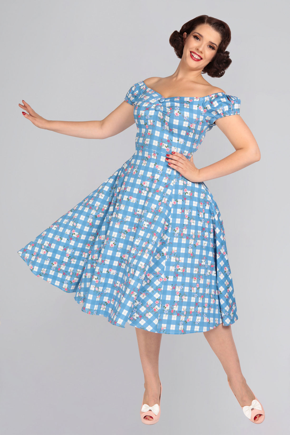 Dolores Gingham Garden Doll Dress