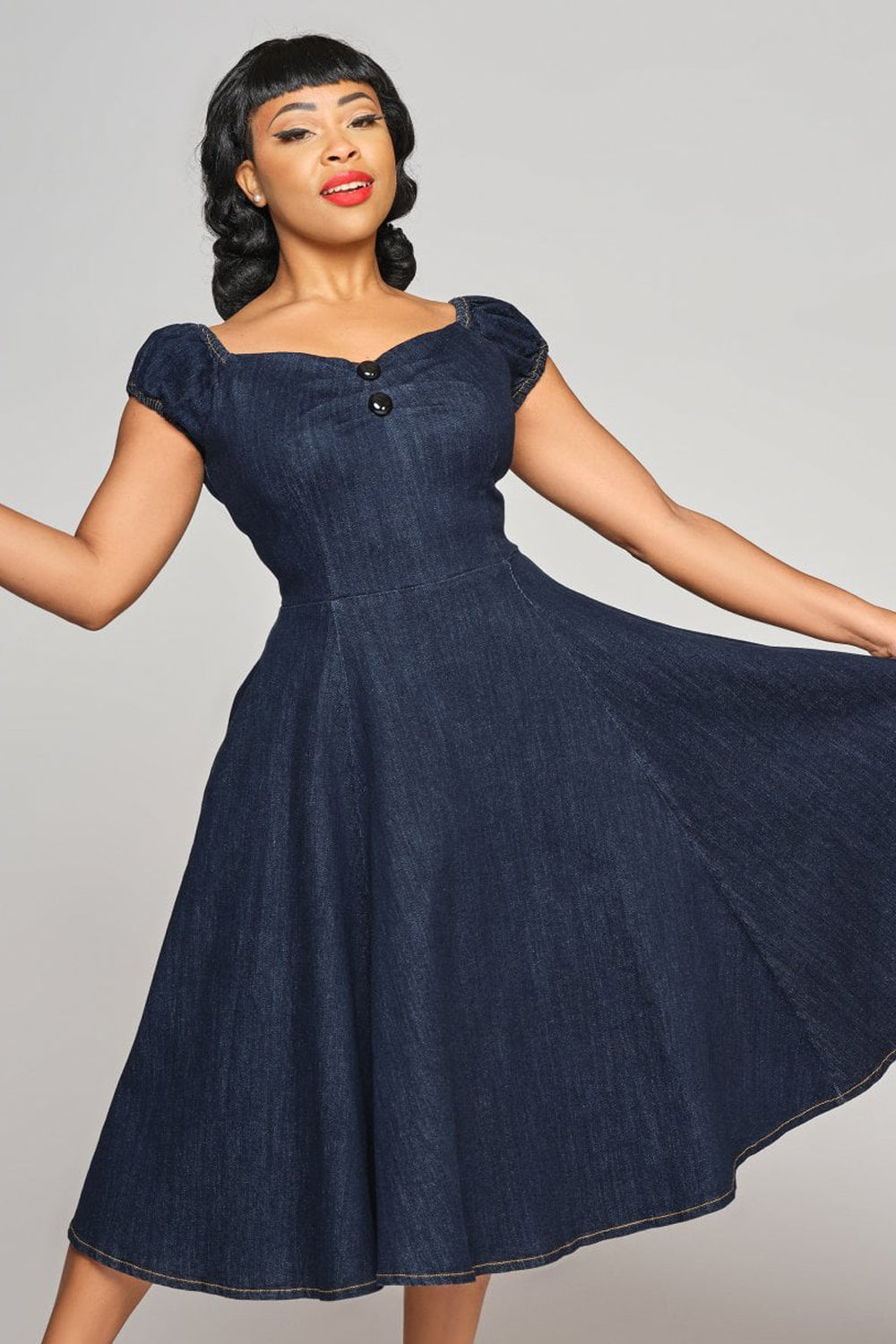 Dolores Denim Doll Dress