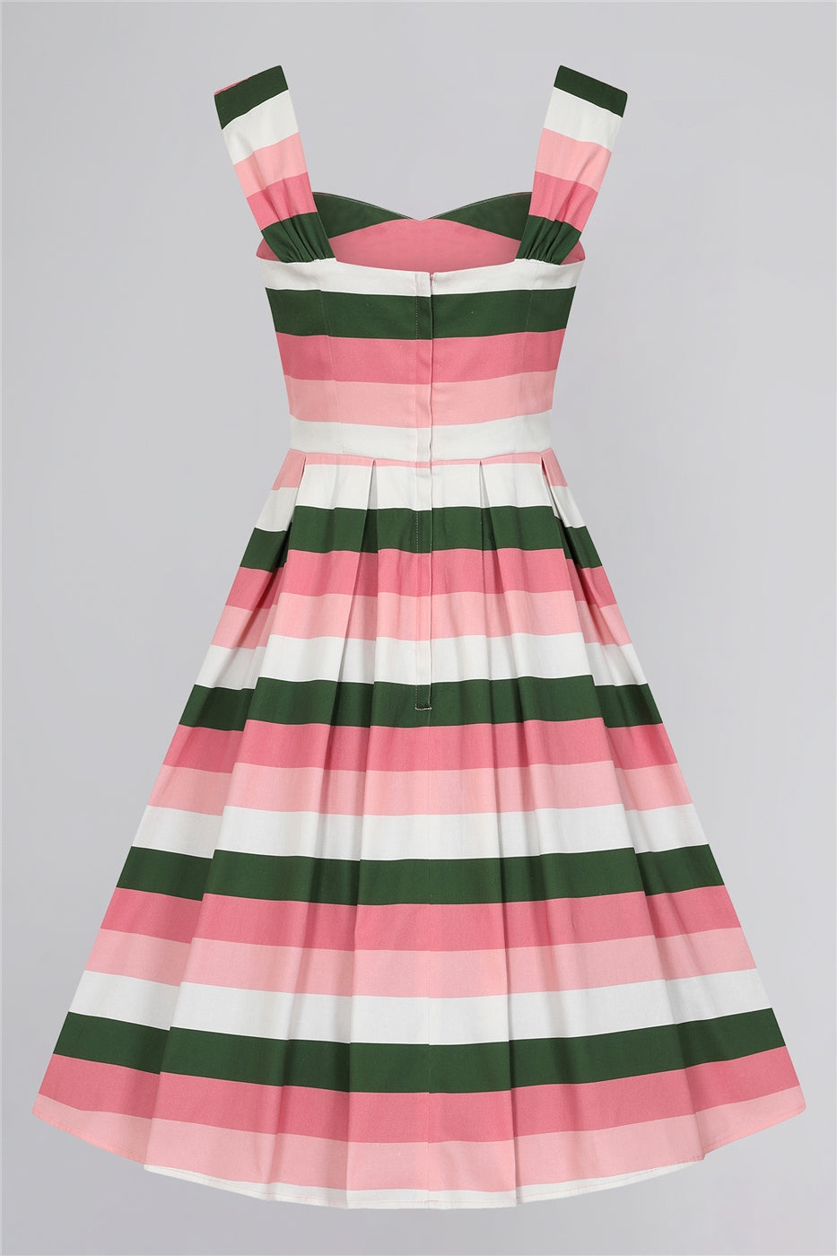 Jill Floral Stripe Swing Dress