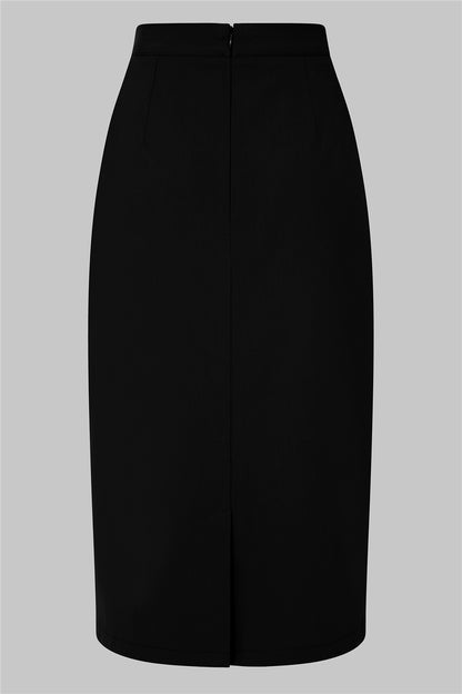 Posey Black Pencil Skirt