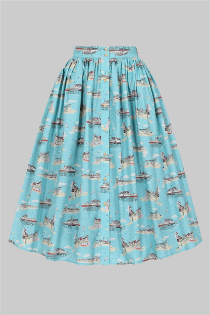 Mariana Brighton Postcard Swing Skirt