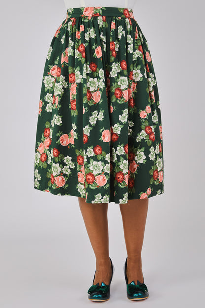 Jasmine Vintage Bloom Swing Skirt