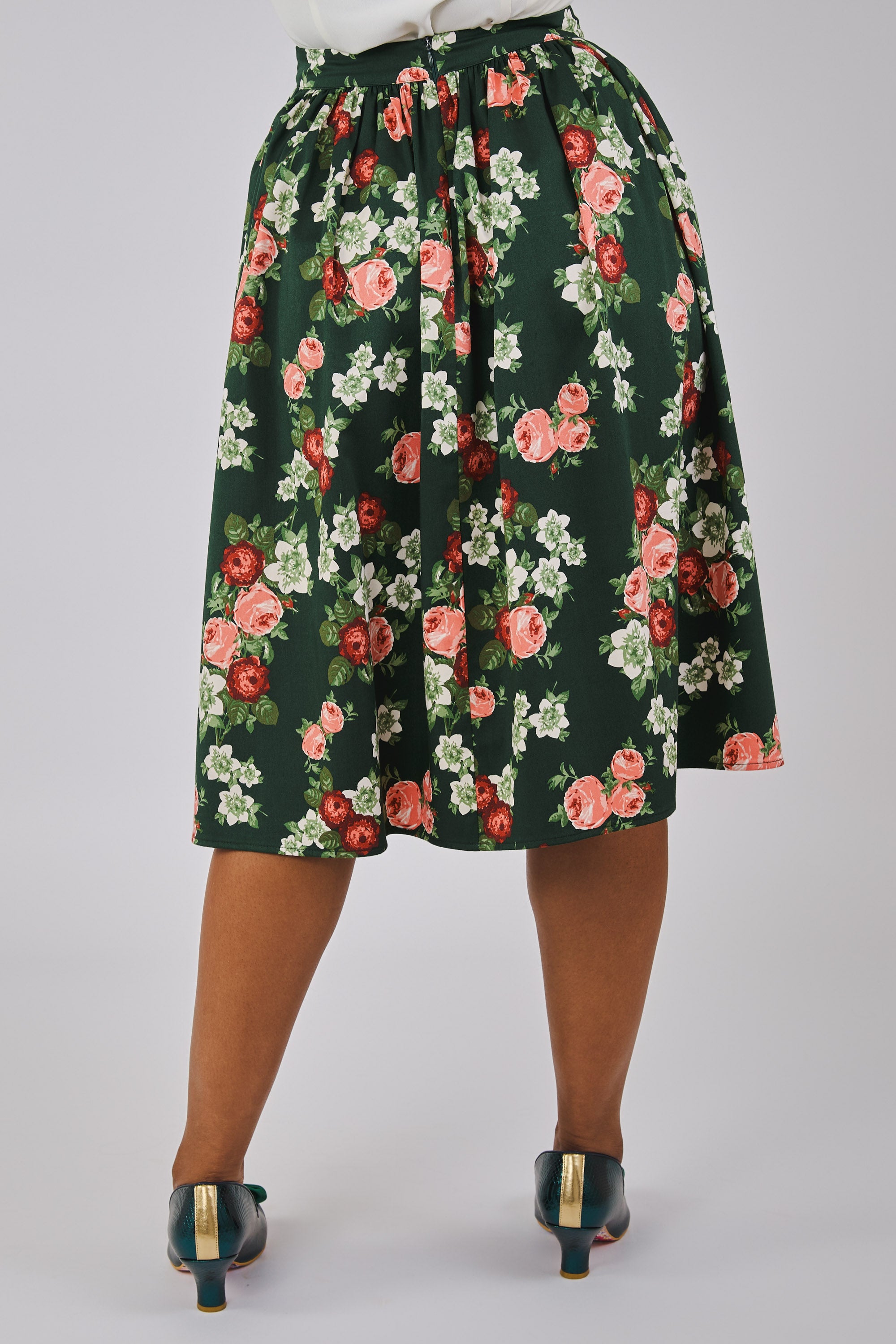 Jasmine Vintage Bloom Swing Skirt