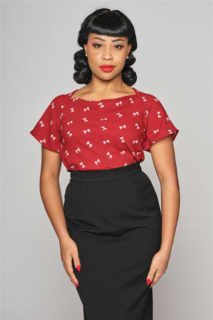 Peony Bow-Tiful Top